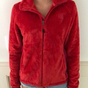 North Face Fuzzy Zip Up